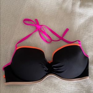 Victoria Secret Black bandeau swim top